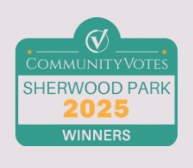 Sherwood Park CommunityVotes 2025 Winner logo for bookkeeping services